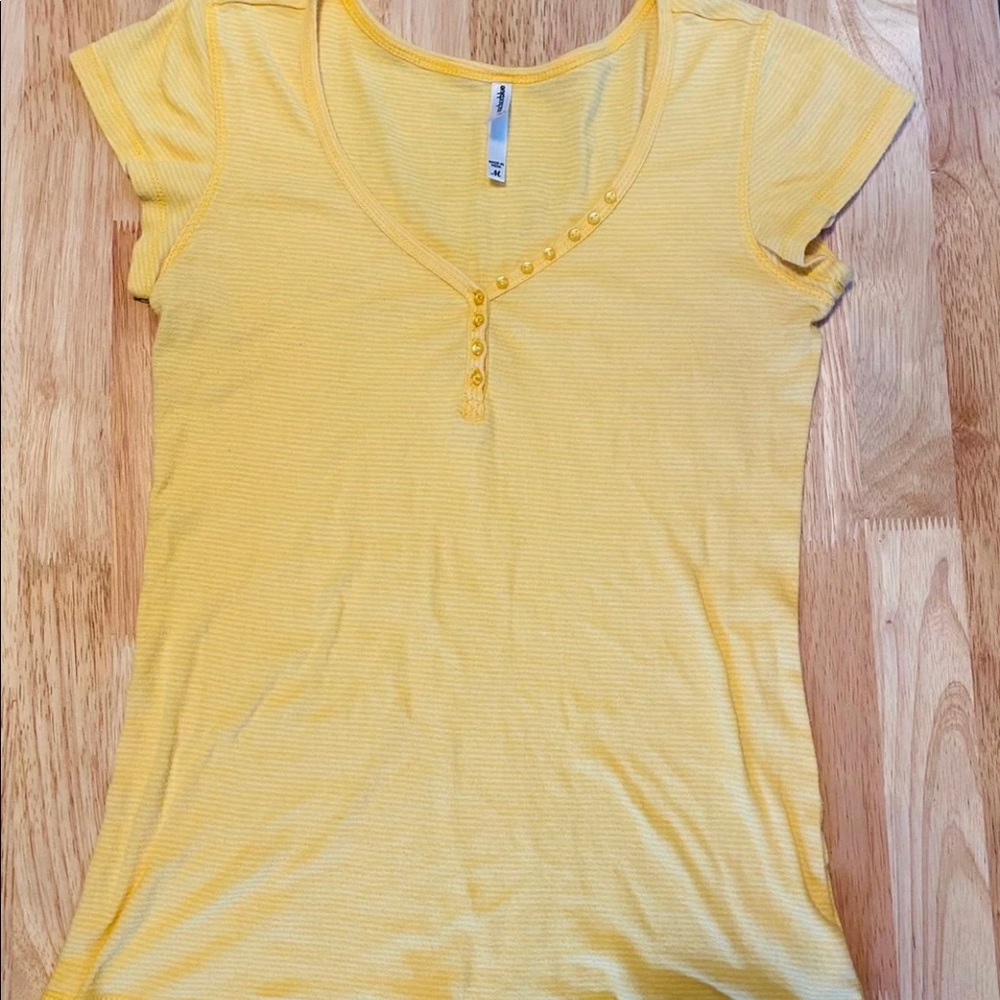 Womens yellow striped Anchor Blue shirt